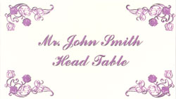 Adornaments Elegant Custom Place Card